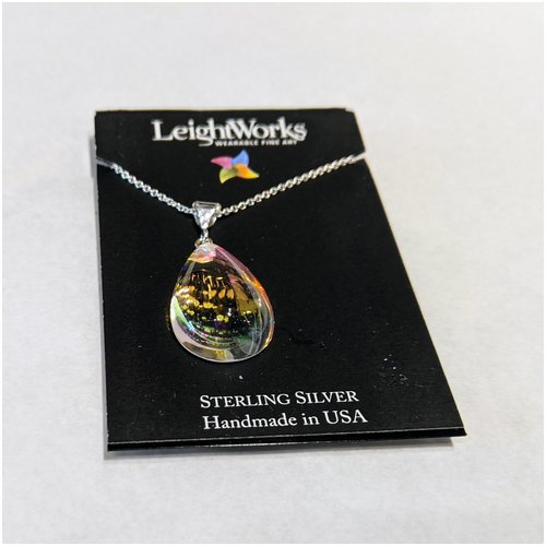 Crystal Pear Shaped LeightWorks Pendant