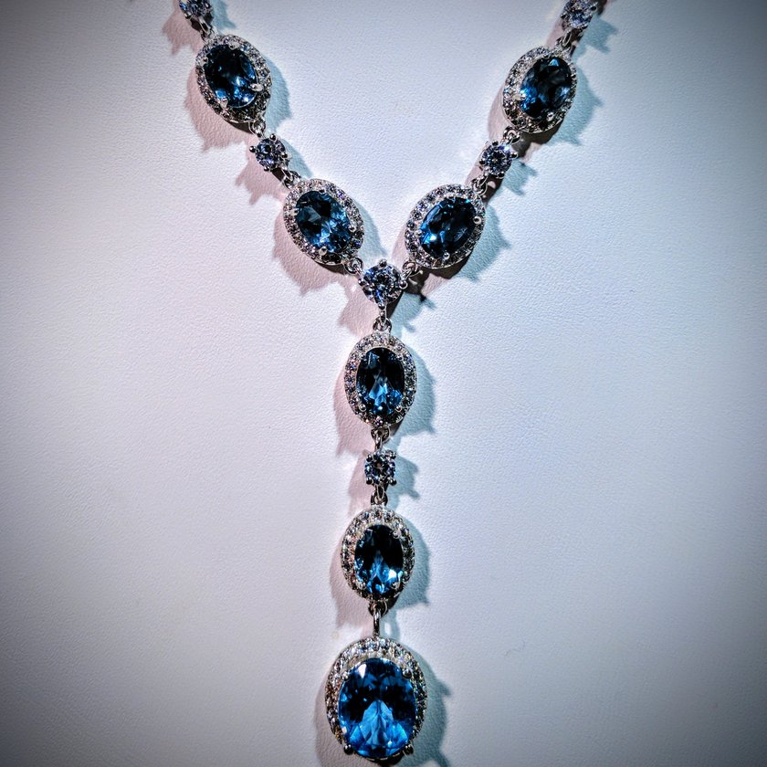 London Blue Topaz Necklace