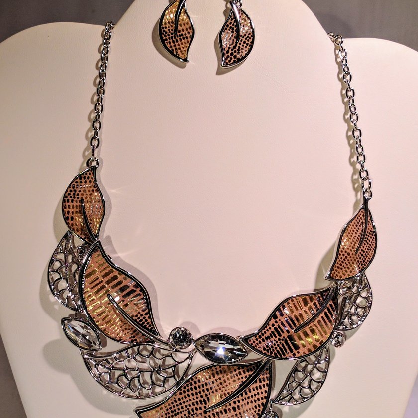 Silver And Gold With Rhinestones