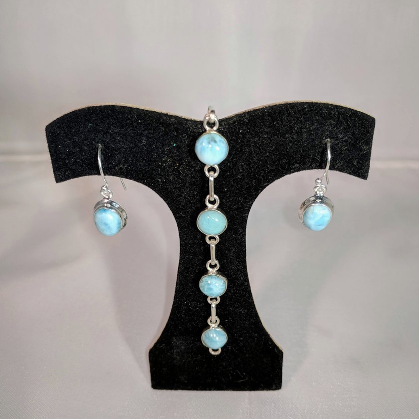 Larimar Drop Earrings