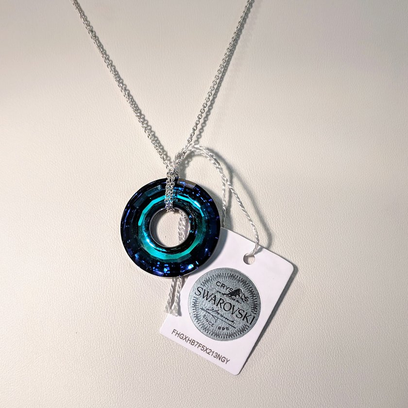 Circle Shape Swarovski Necklace